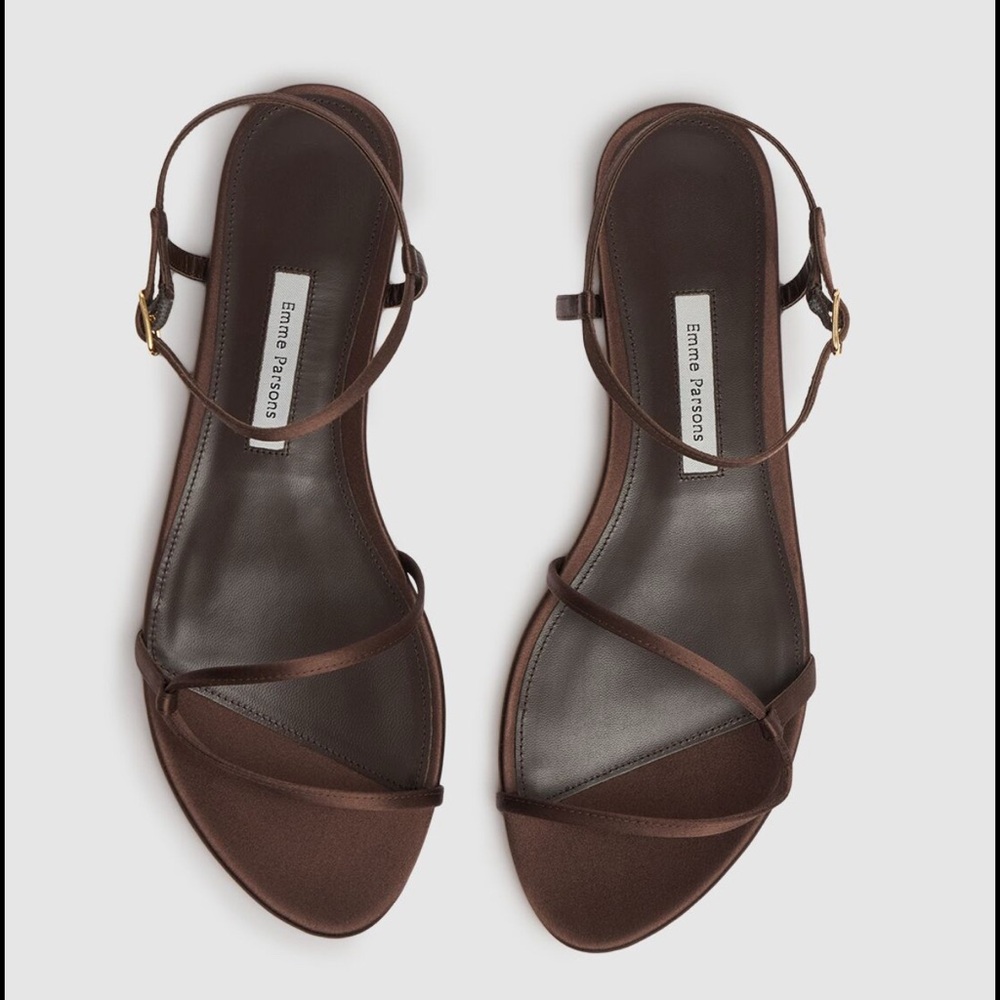 EMME PARSONS Loop Satin Sandals